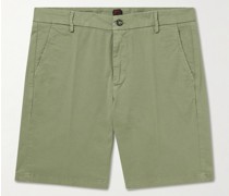 Straight-Leg Cotton-Blend Gabardine Bermuda Shorts