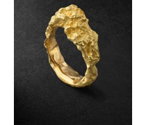 Rock Big Gold Ring