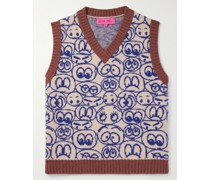 Ärmelloser Pullover aus Kaschmirstrick