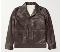 Schmal geschnittener Blouson aus Leder