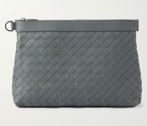 Hydrology Intrecciato Leather Pouch
