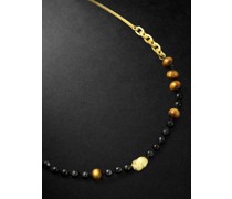 Isha Gold, Spinel and Coral Necklace