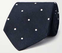 My Spots Krawatte aus Seiden-Twill mit Punkten, 8 cm