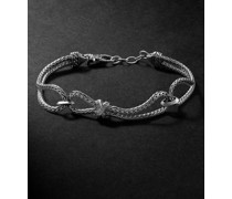 Classic Chain Silver Diamond Bracelet