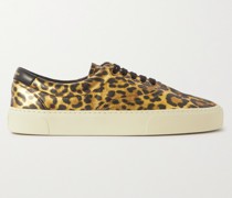 Venice Sneakers aus Leder mit Leopardenprint