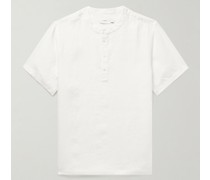 Henley Shirt aus Leinen