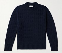 Pullover aus Wolle in Zopfstrick