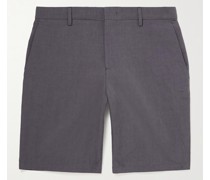 Straight-Leg Cotton and Linen-Blend Shorts