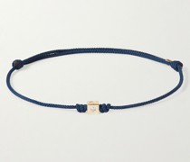 Armband aus Kordel mit Gold und Diamanten