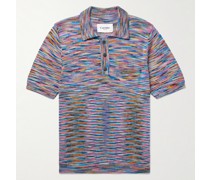 Polohemd aus Pima-Baumwolle in Space-Dye-Optik