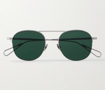 Saint Sulpice Aviator-Style Silver-Tone Sunglasses