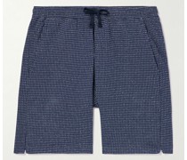 Lumber Straight-Leg Polka-Dot Cotton-Blend Drawstring Shorts