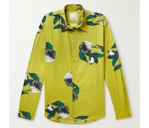 + Paul Smith Hemd aus bedruckter Baumwollpopeline mit Logostickerei