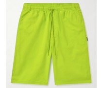 Easy gerade geschnittene Shorts aus Baumwoll-Twill mit Kordelzugbund