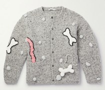 Cardigan aus Bouclé mit Applikation