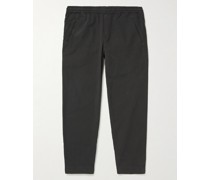 Assembly Slim-Fit Tapered Cotton-Twill Drawstring Trousers