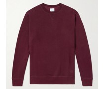 Sweatshirt aus Jersey aus einer Baumwoll-Kaschmirmischung mit Logostickerei