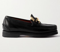 Abarth Moc-Folk Pennyloafers aus Leder mit „Horsebit“-Detail