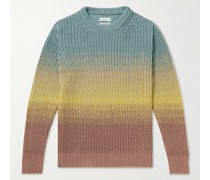 Ombré Ribbed Linen Sweater