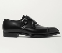 Thomas Schuhe aus Leder mit Querkappe und Monkstrap