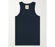 Ribbed Stretch-Cotton Tank Top