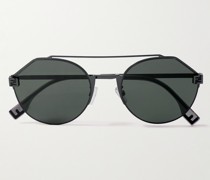 Sky Sonnenbrille mit rundem Rahmen aus Metall