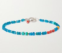 Dalhalla Armband aus Sterlingsilber mit Zierperlen aus mehreren Steinen