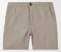 Osborne gerade geschnittene Shorts aus Leinen