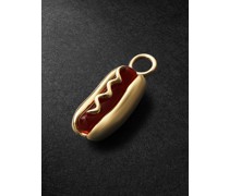 Hot Dog 18-Karat Gold and Agate Earring Pendant
