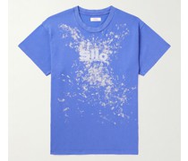 T-Shirt aus Baumwoll-Jersey mit Farbspritzern