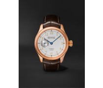 Wright Flyer Limited Edition Automatic 43mm 18-Karat Rose Gold and Alligator Watch, Ref. No. WF-RG