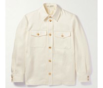 Hemdjacke aus Leinen-Jersey