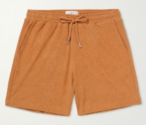 Organic Cotton-Terry Drawstring Shorts