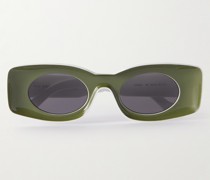 + Paula's Ibiza Sonnenbrille mit rechteckigem Rahmen aus Azetat