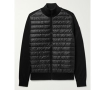 HyBridge Slim-Fit Quilted Down Nylon and Wool Jacket