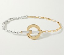 Armband aus Sterlingsilber und Gold