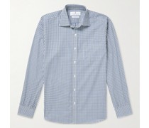 Finch Checked Cotton-Poplin Shirt