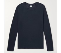 Clive T-Shirt aus einer Baumwoll-Modalmischung in Waffelstrick