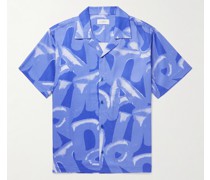 Canty Helium Hemd aus Twill aus einer Tencel™-Baumwollmischung mit Reverskragen und Print