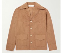 Jules Jacke aus Velourslederimitat