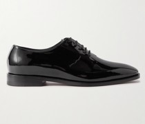 Whole-Cut Oxford-Schuhe aus Lackleder