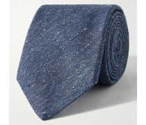 Krawatte aus einer Baumwoll-Seidenmischung, 8 cm