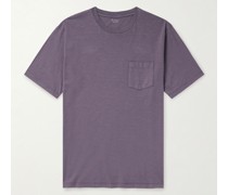 Pocket T-Shirt aus Baumwoll-Jersey in Stückfärbung