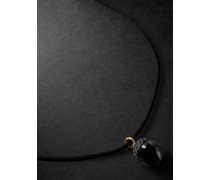 Acorn Armband aus Kordel mit Detail aus Gold und Falkenauge
