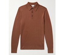 Schmal geschnittener Pullover aus Merinowolle mit Polokragen