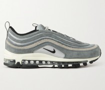 Air Max 97 Metallic Suede and Twill Sneakers