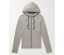 Kapuzenjacke aus Supima®-Baumwoll-Jersey mit Reißverschluss