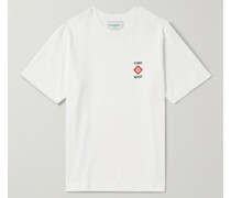 Casa Sport T-Shirt aus Biobaumwoll-Jersey mit Logoprint
