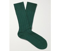 Lhasa Ribbed-Knit Socks