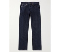 Schmal und gerade geschnittene Jeans aus Selvedge Denim